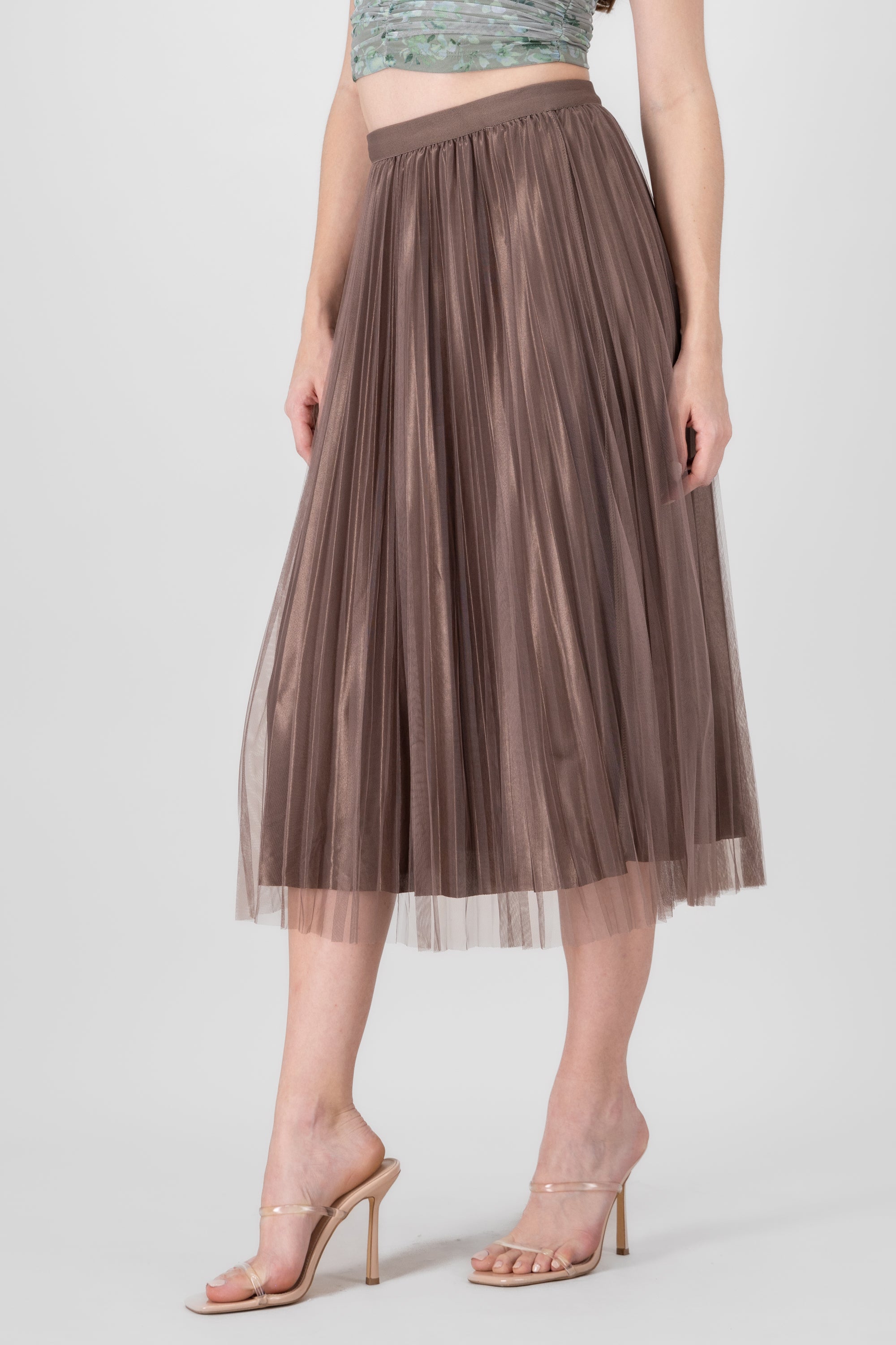 Mesh Midi Skirt