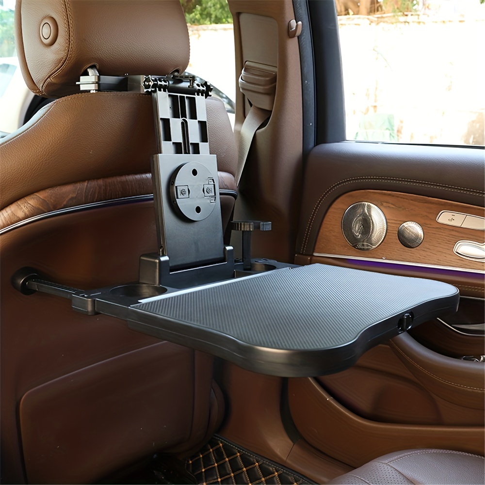 1pc Car Travel Table Multifunctional Holder Height Adjustable Universal Headrest Mount Seat Back Tray For Computer Phone Travel Office Kids Eating Tray