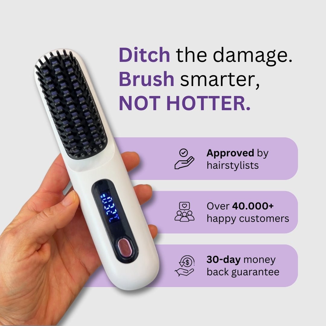 Portable Straightener Brush - GoBrush PRO