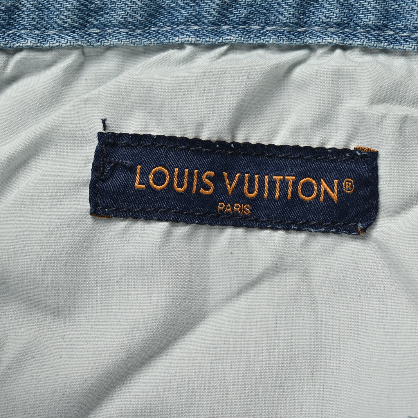 Louis Vuitton 24Fw monogram washed ripped jeans