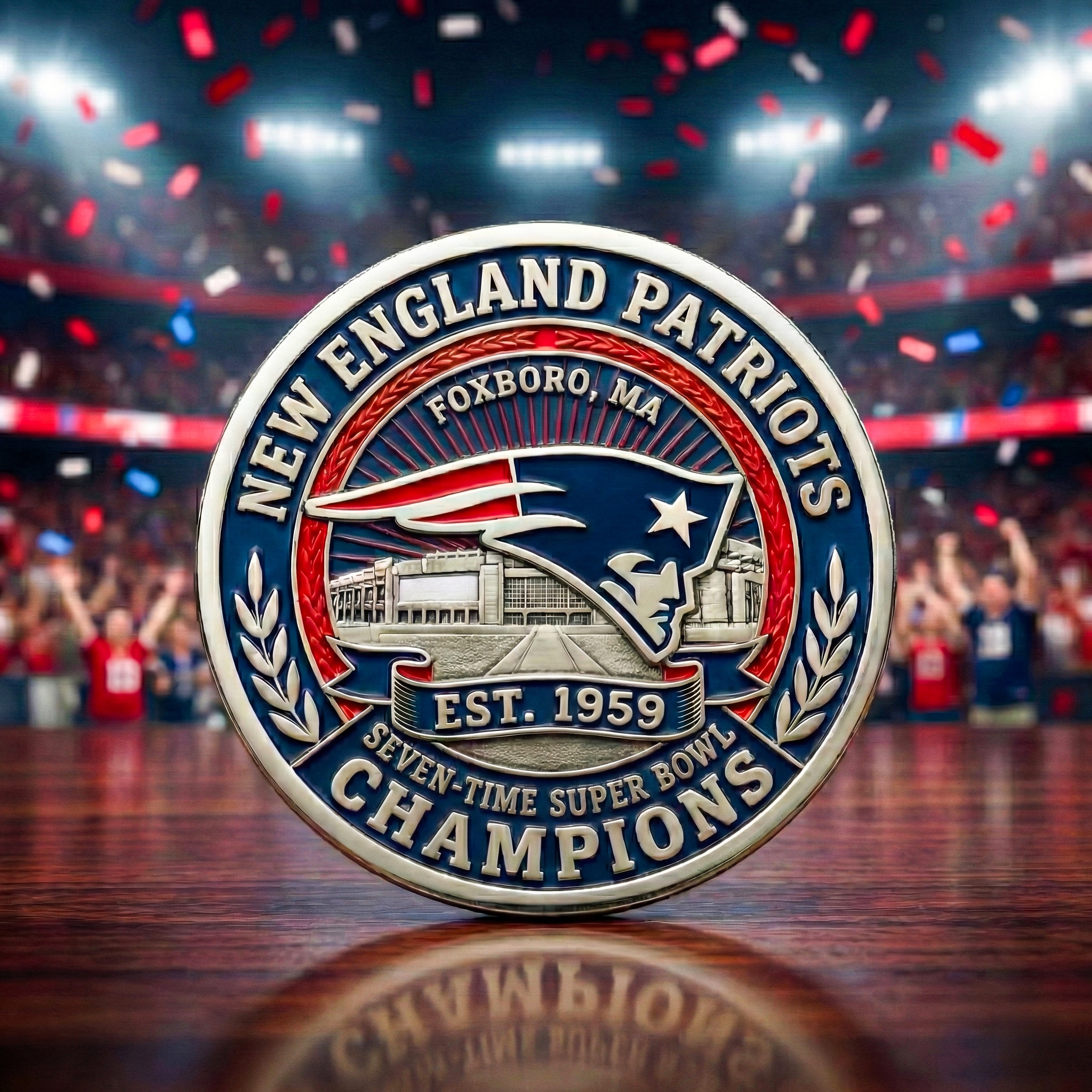 🏆 New England Patriots – Super Bowl LX Champions Commemorative Coin