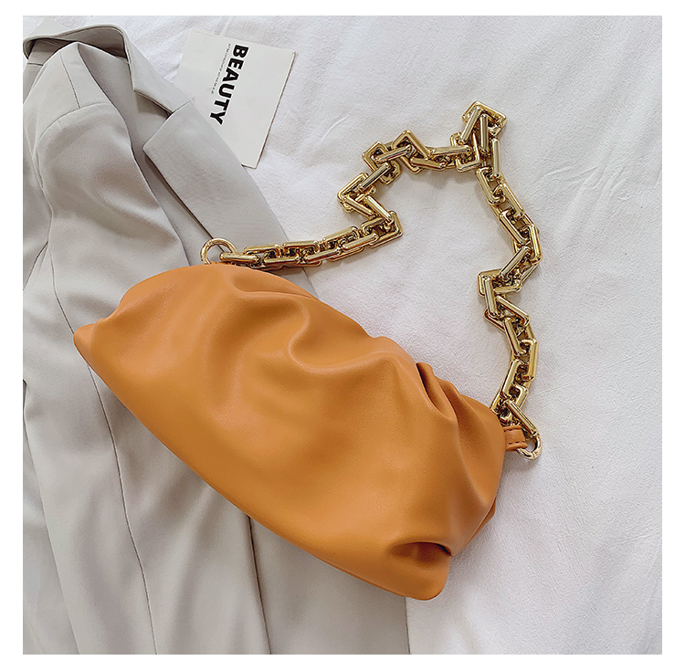 2021 Gold Chains Dumpling Clip Purse Bag