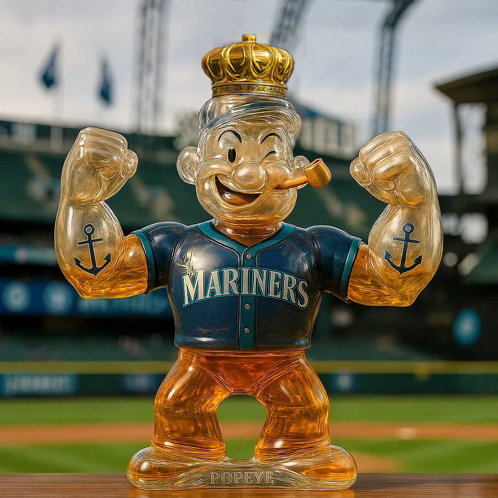 💪⚾Uncork the Strength — Popeye x Mariners Collector Bottle