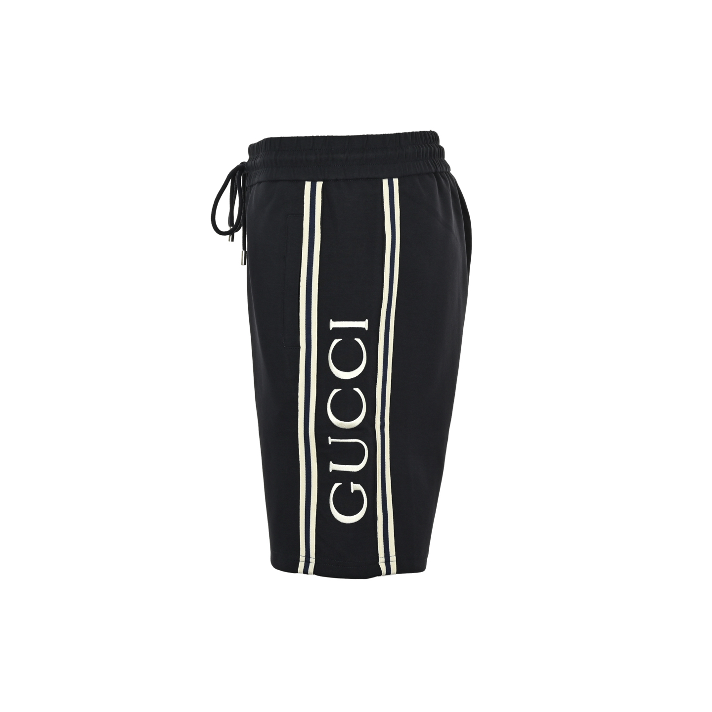 Gucci 25ss side webbing embroidered lettering shorts