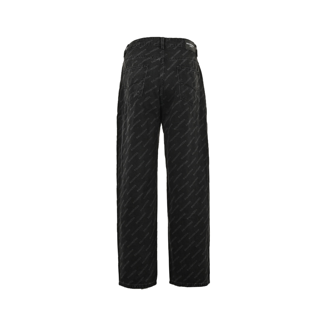 Balenciaga 24ss all over printed jeans
