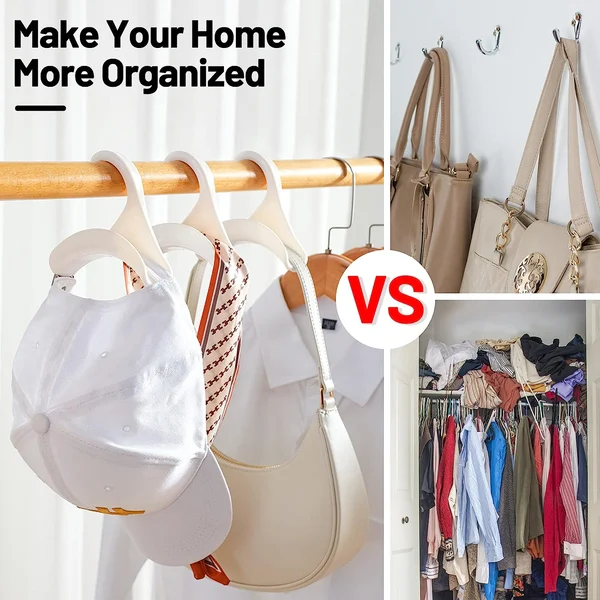 👍Last Day Promotion 60% OFF 💥 5PCS/SET Bag Organizer with Anti-Damage Hanging Hooks-BUY 2 SETS GET 1 SET FREE