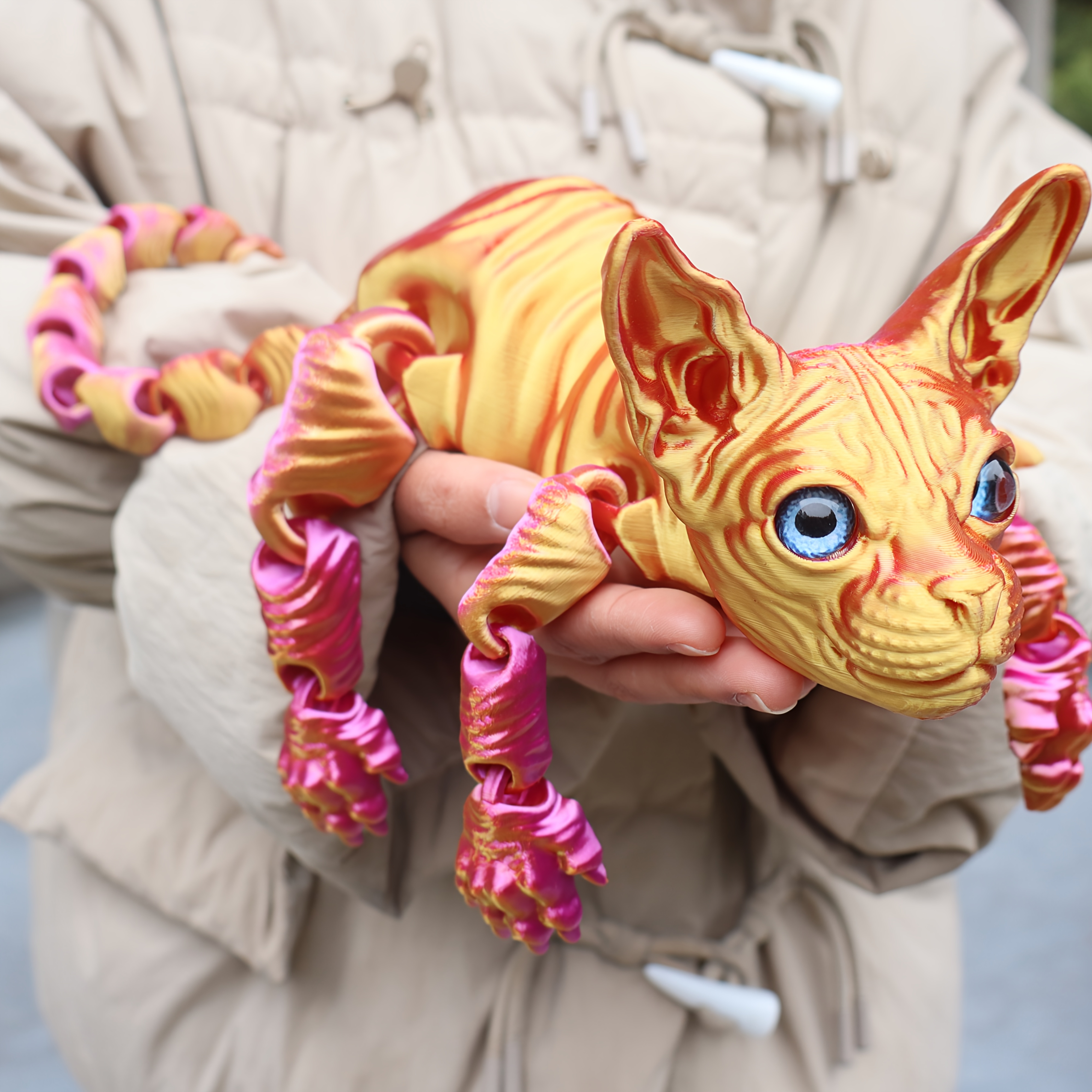 🔥Last Day 50% OFF🔥50cm/19.69 inch 3D Printed Cat Fidget Toys