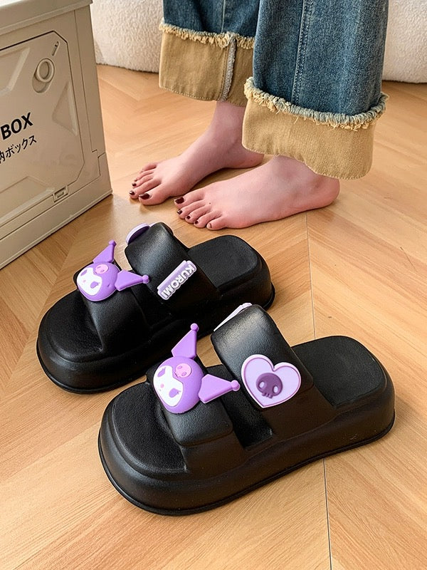 Sanrio Sandals Double Strap Waterproof EVA Chunky Slides