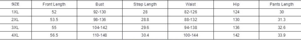 Plus Size Pajamas Women Spring Summer Suspender Shorts Sexy Home Wear Suit