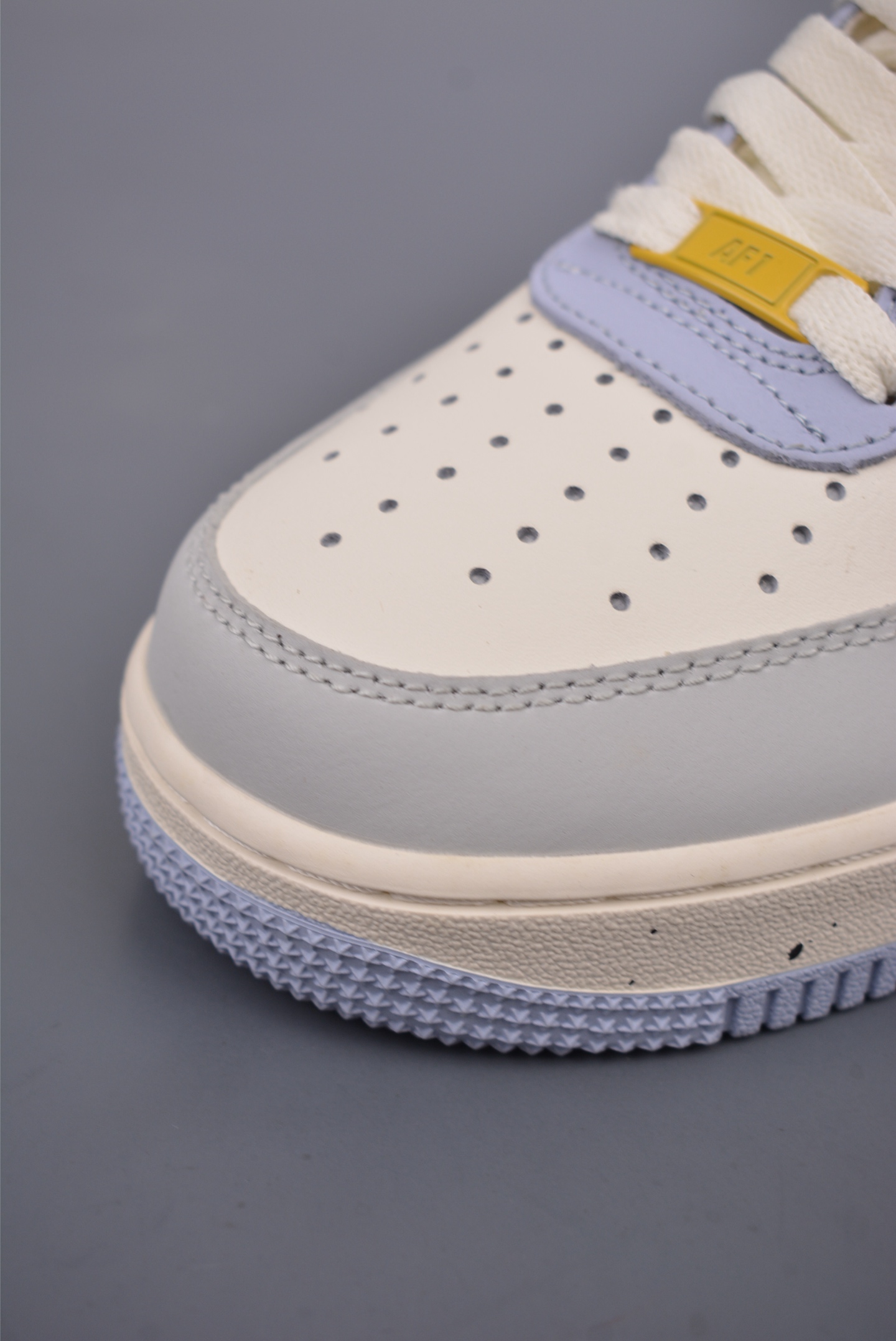 Nike Air Force 1 '07 Low QSGreyLight BlueGold Swoosh DB3301-117