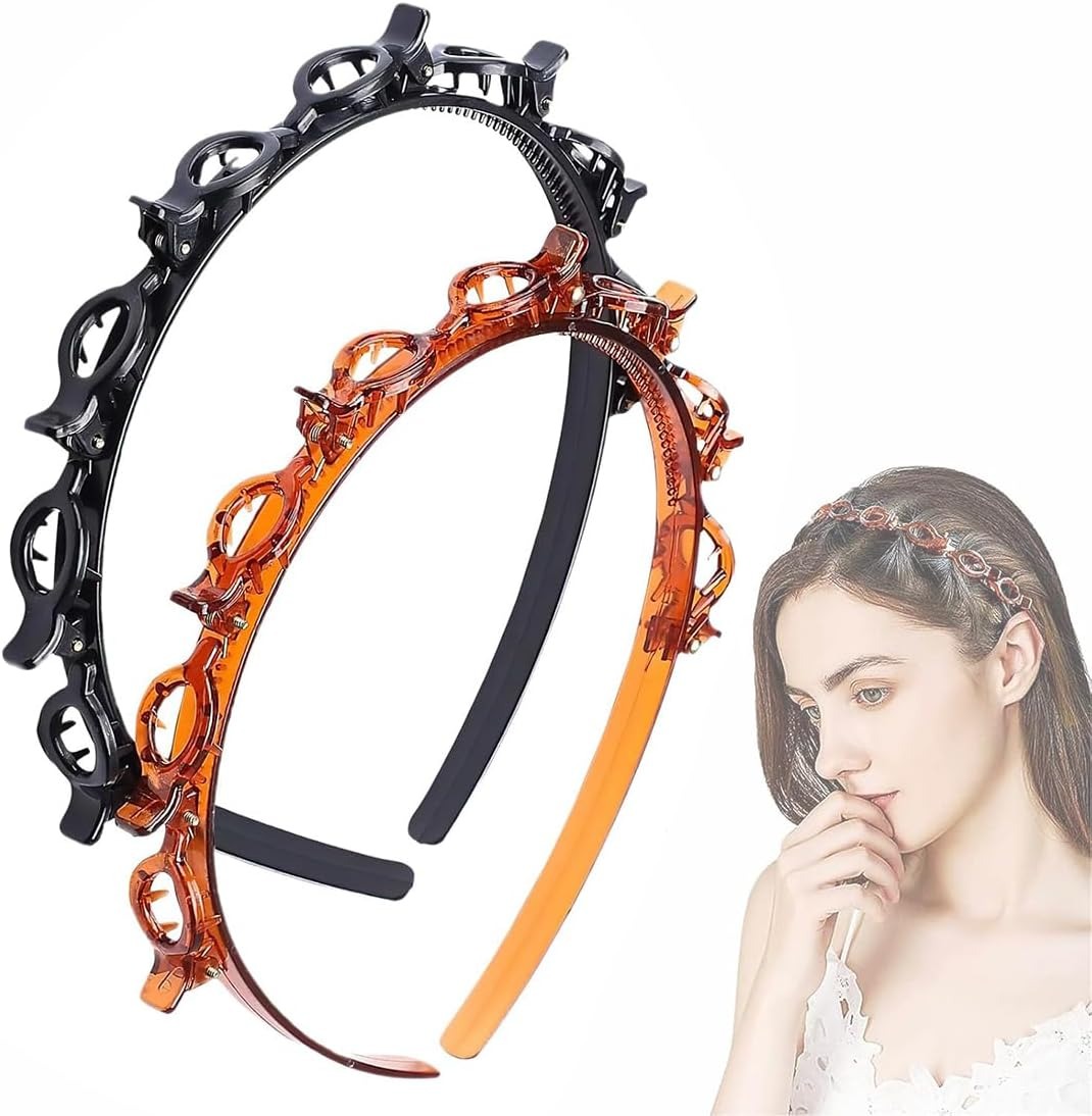 ⚡Flash Sale⚡Braided Headband With Clips
