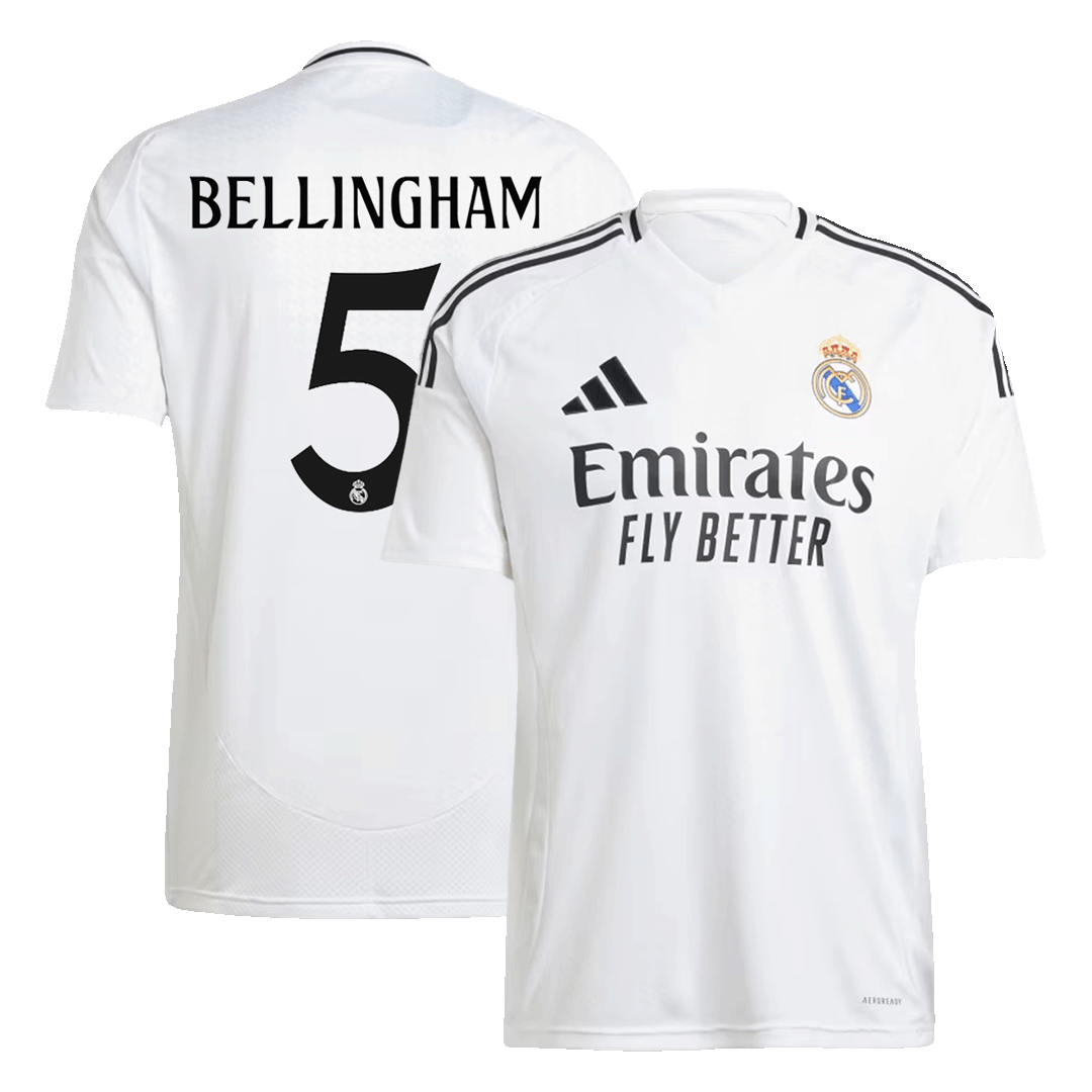 Real Madrid BELLINGHAM #5 Home Football Shirt 2024/25