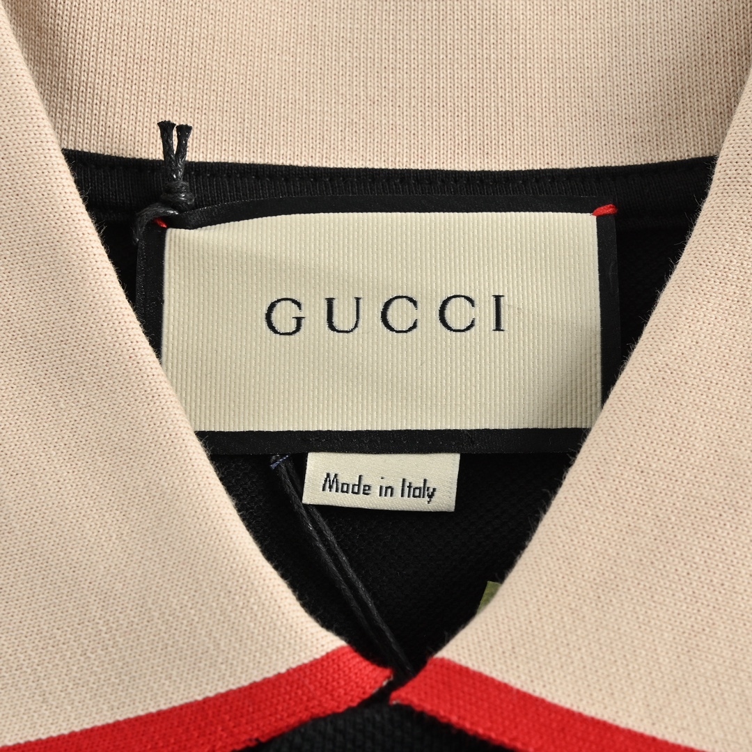 Gucci Classic Shoulder Jacquard Webbing Polo Short Sleeve