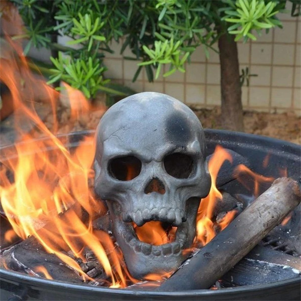 🔥(Flash Sale-55%OFF)- Terrifying Human Skull Fire Pit