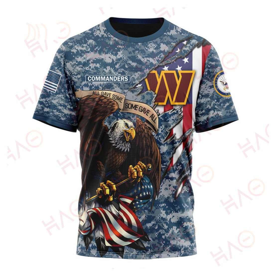 WASHINGTON 3D HOODIE US NAVY VETERANS