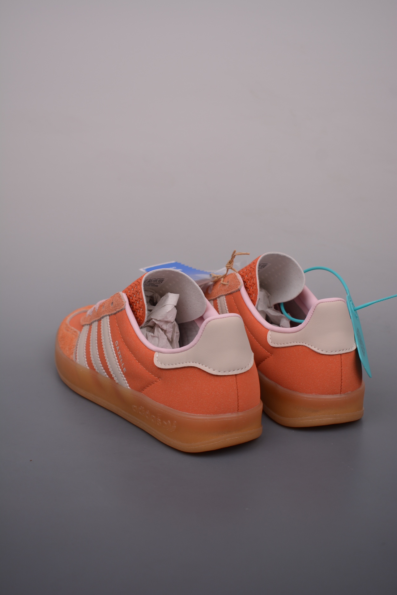 Adidas Gazelle Indoor Trainers Orange Pink IE2946