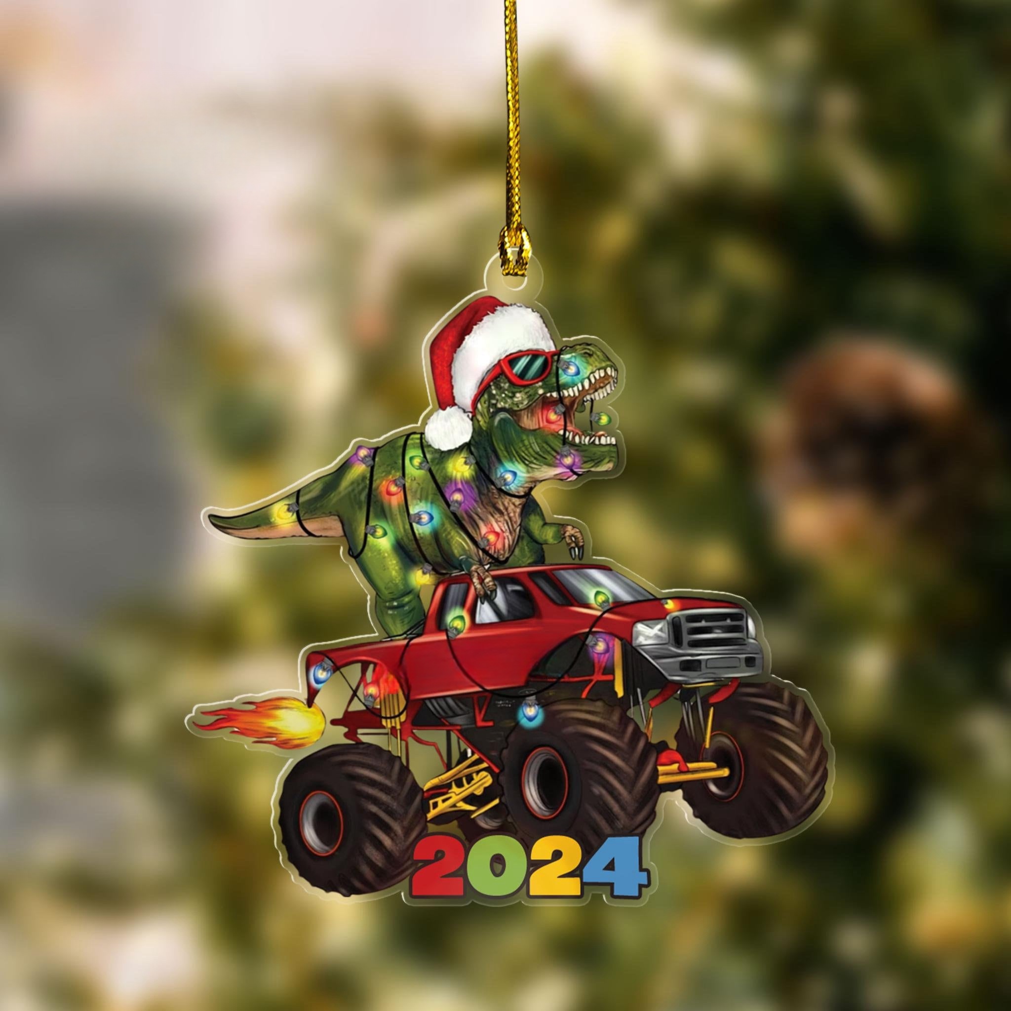 🦖Dinosaur  Monster Truck Ornament