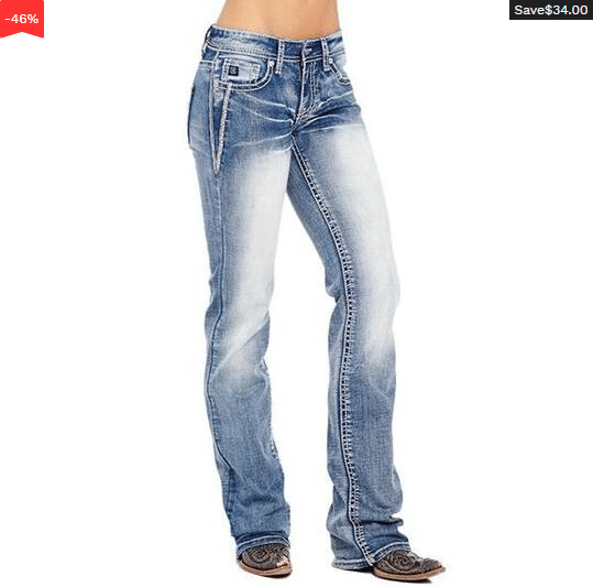 🎅Early Christmas Sale🎅American Flag elastic water wash boots-type jeans