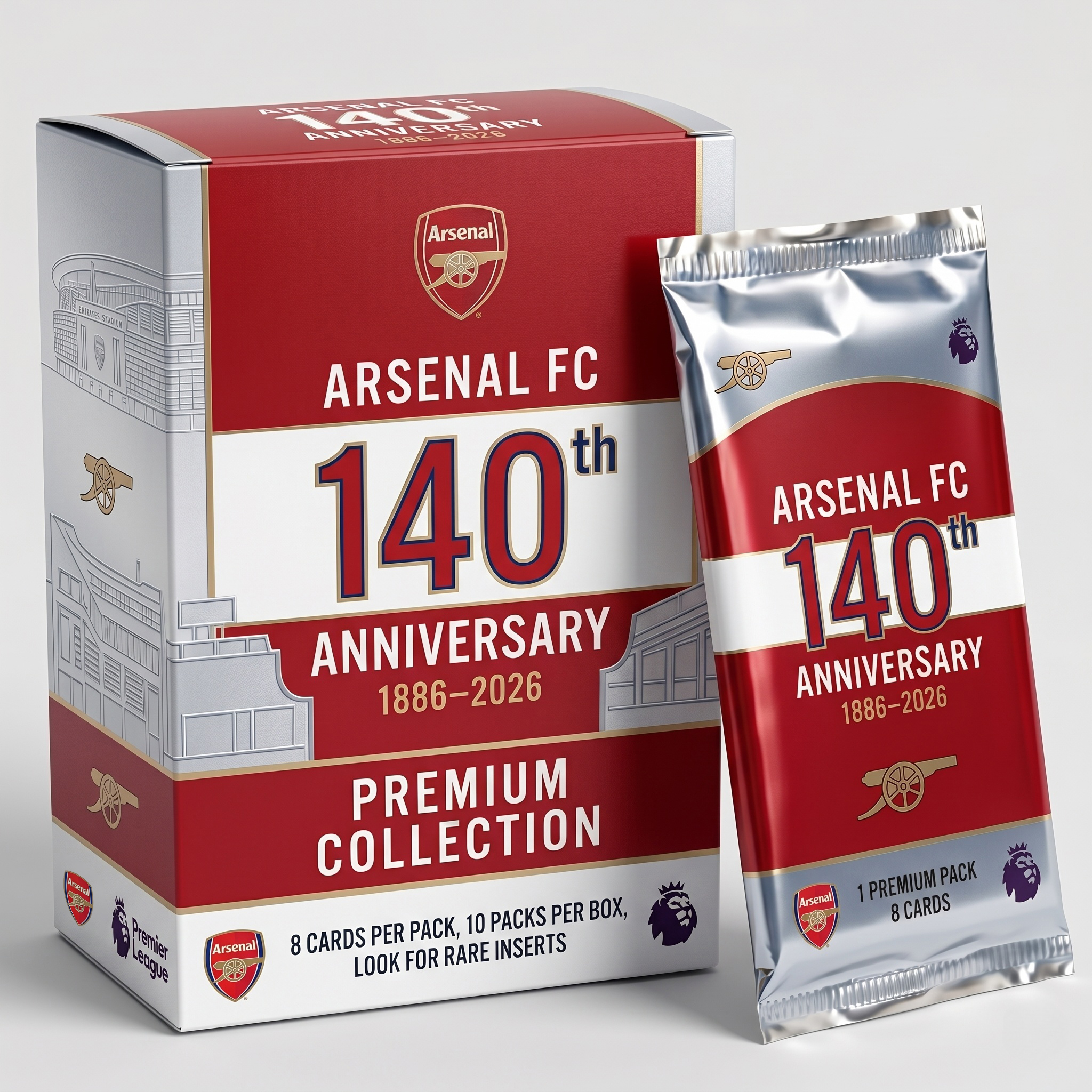2026 Arsenal FC 140th Anniversary Premium Collection Hobby Box