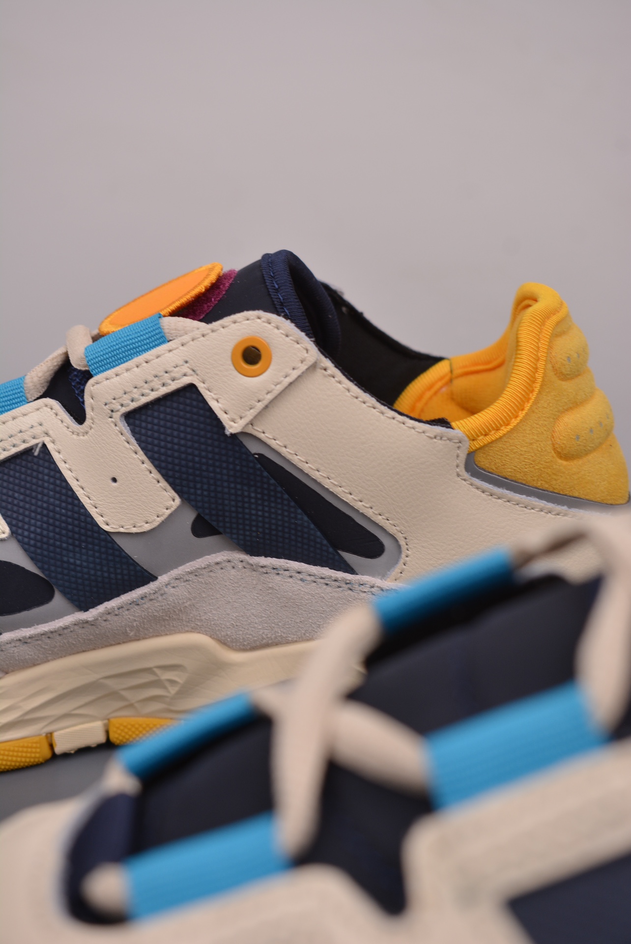 Adidas Originals Niteball Cream White Navy Yellow FV4842