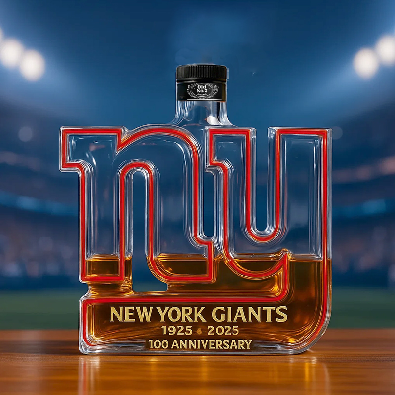 New York Giants 100th Anniversary Whiskey Bottle