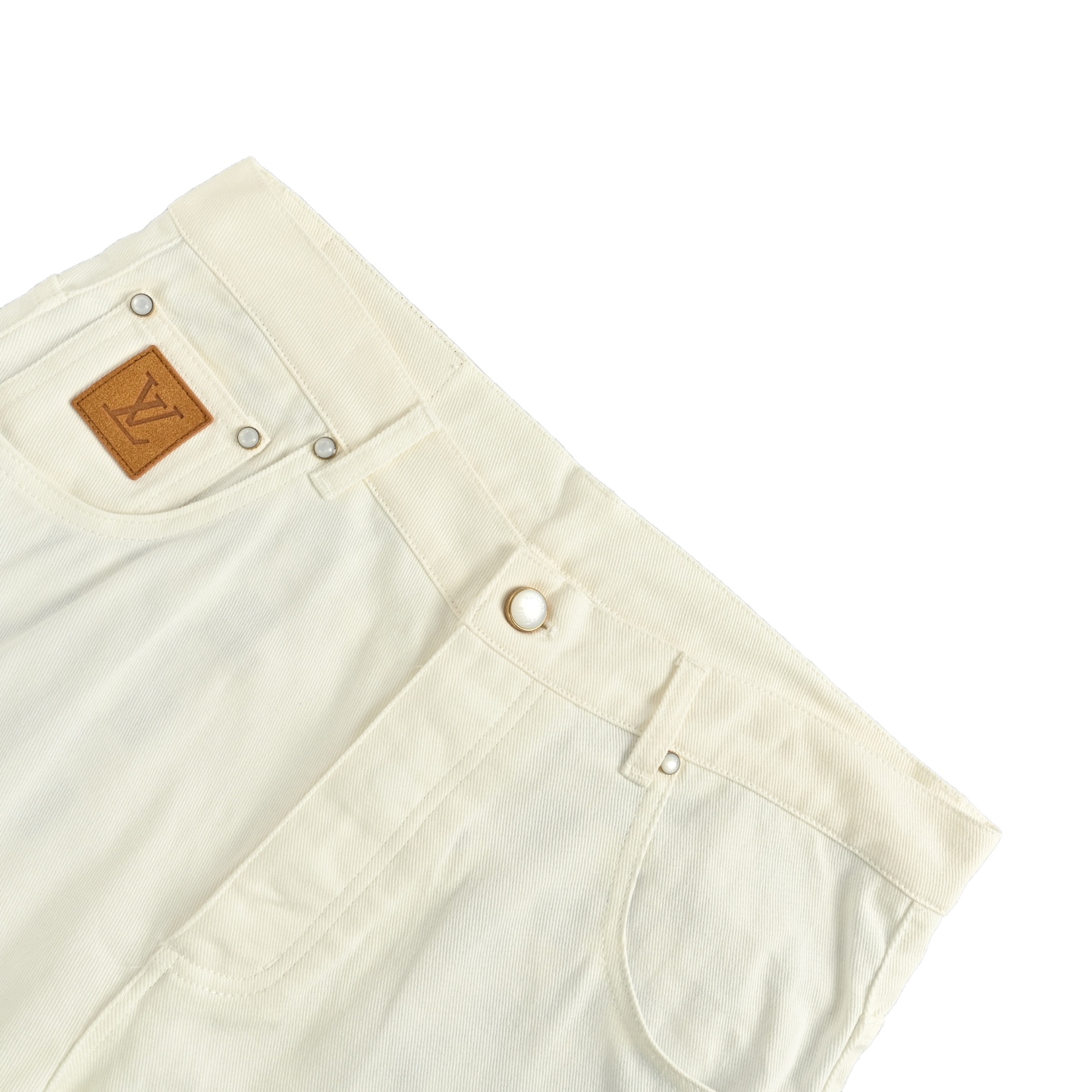 Louis Vuitton 25Fw jeans with embroidered logo on the back pocket