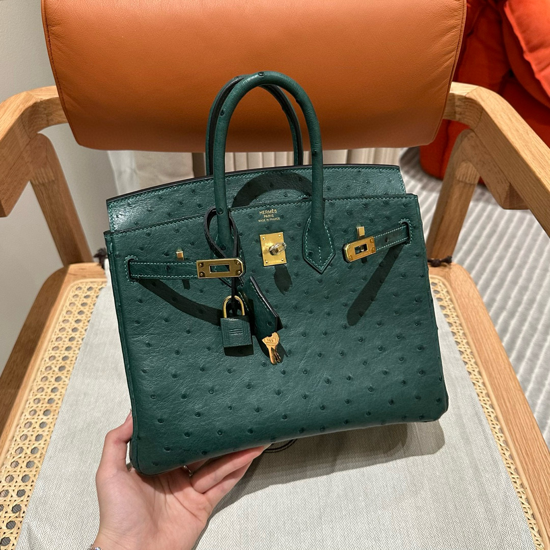 Hermes Birkin z6Malachite Handbag (Handmade to Order)