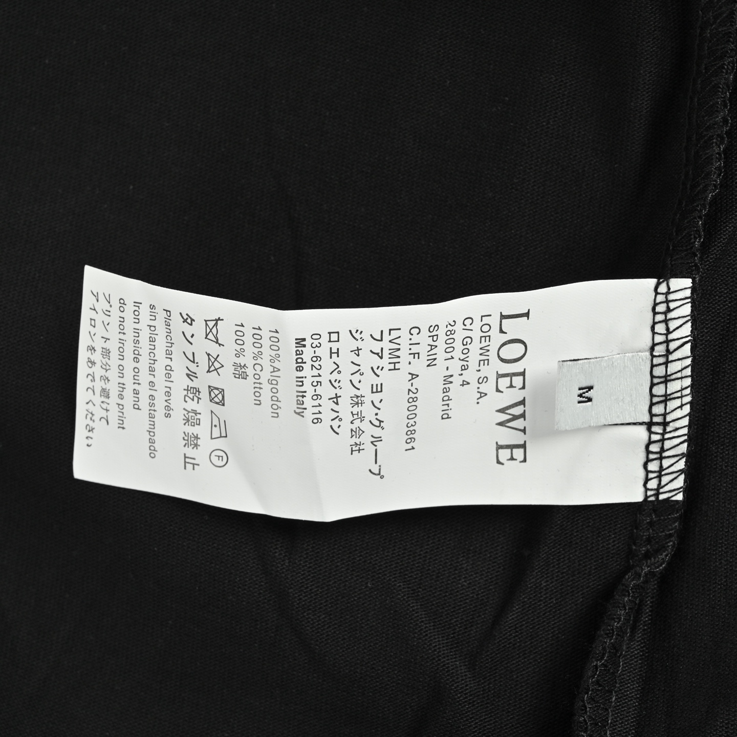 Loewe 25ss short-sleeve shirt with contrasting logo embroidery