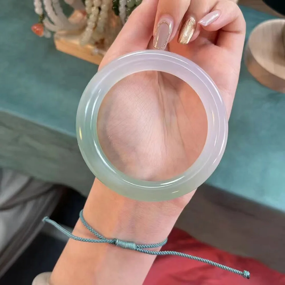 Natural Jade Bangles For Women High Quality Fine Jewelry New In Aesthetic Bracelets Gift For Mother Wholesale Free Shipping