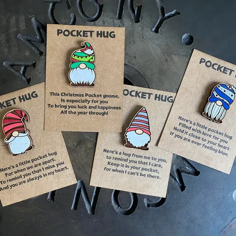 Christmas Gnome Pocket Hugs (4 PCS)