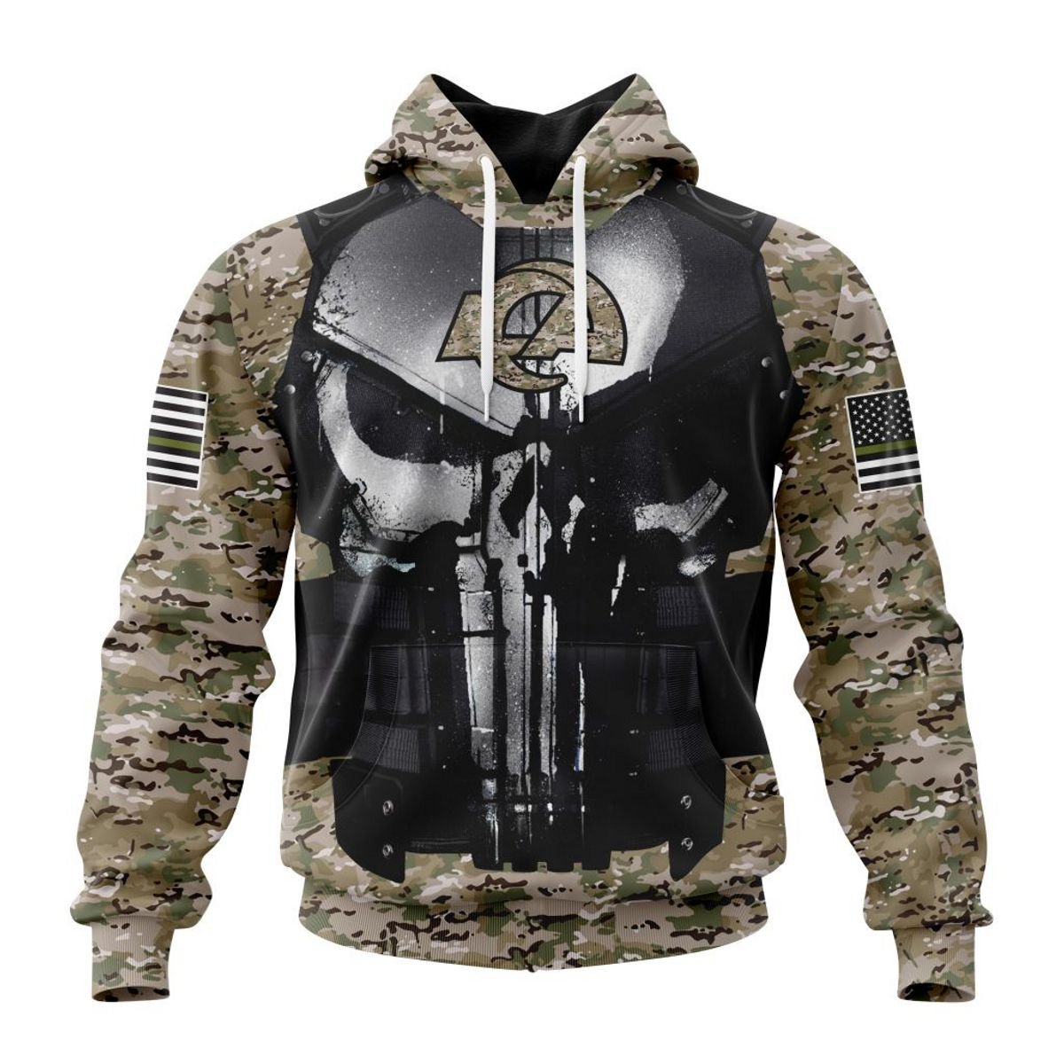 LOS ANGELES RAMS 3D HOODIE SPECIAL VETERAN KITS