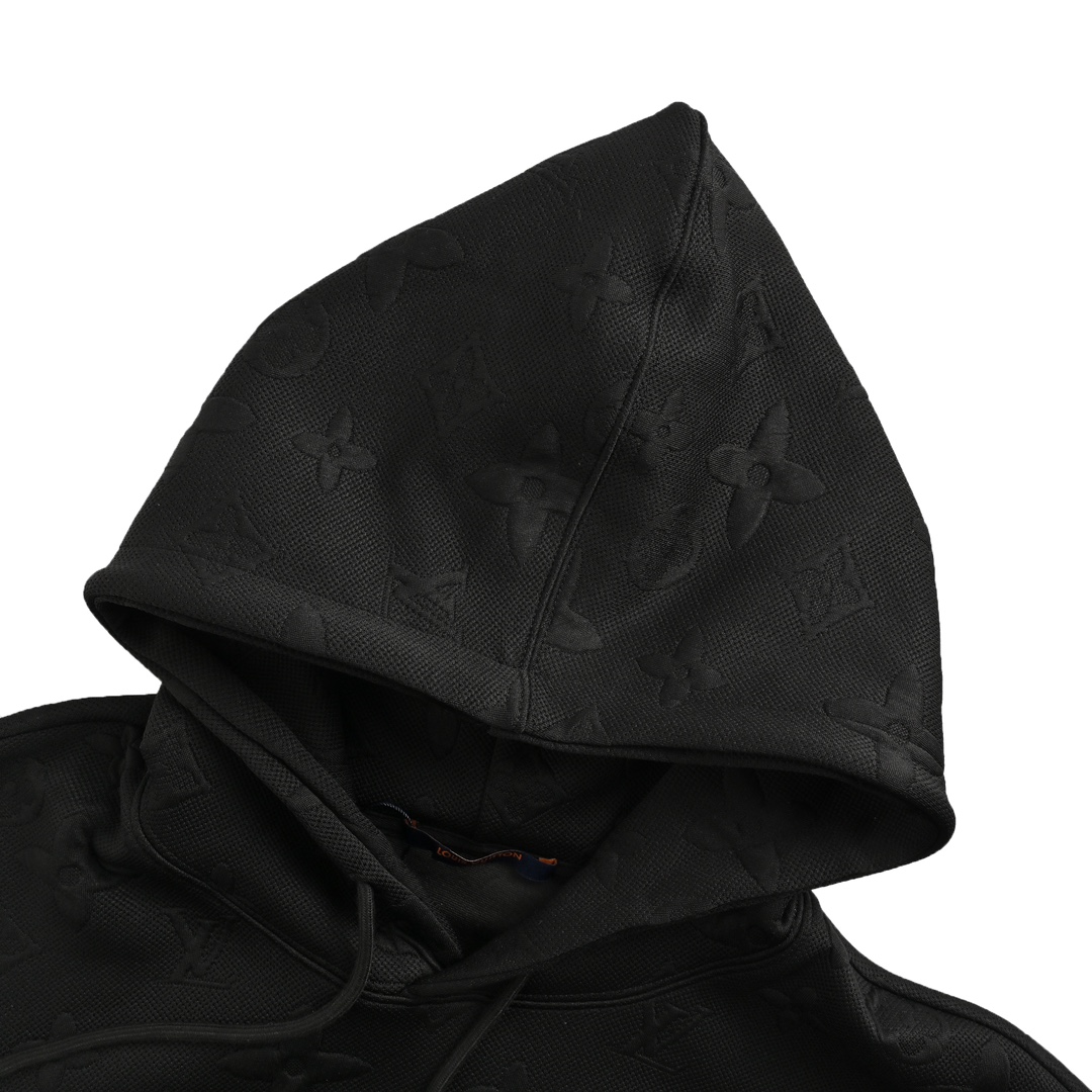 Louis Vuitton 24Fw all-over print jacquard hooded sweatshirt