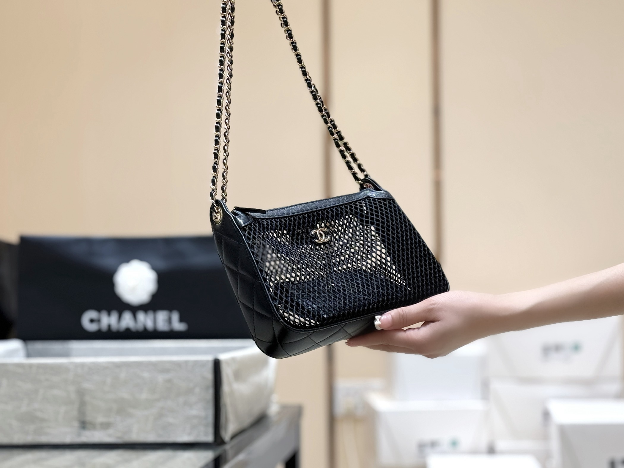 Chanel 25S Spring/Summer Collection Hollow Net Bag AP4572 00108