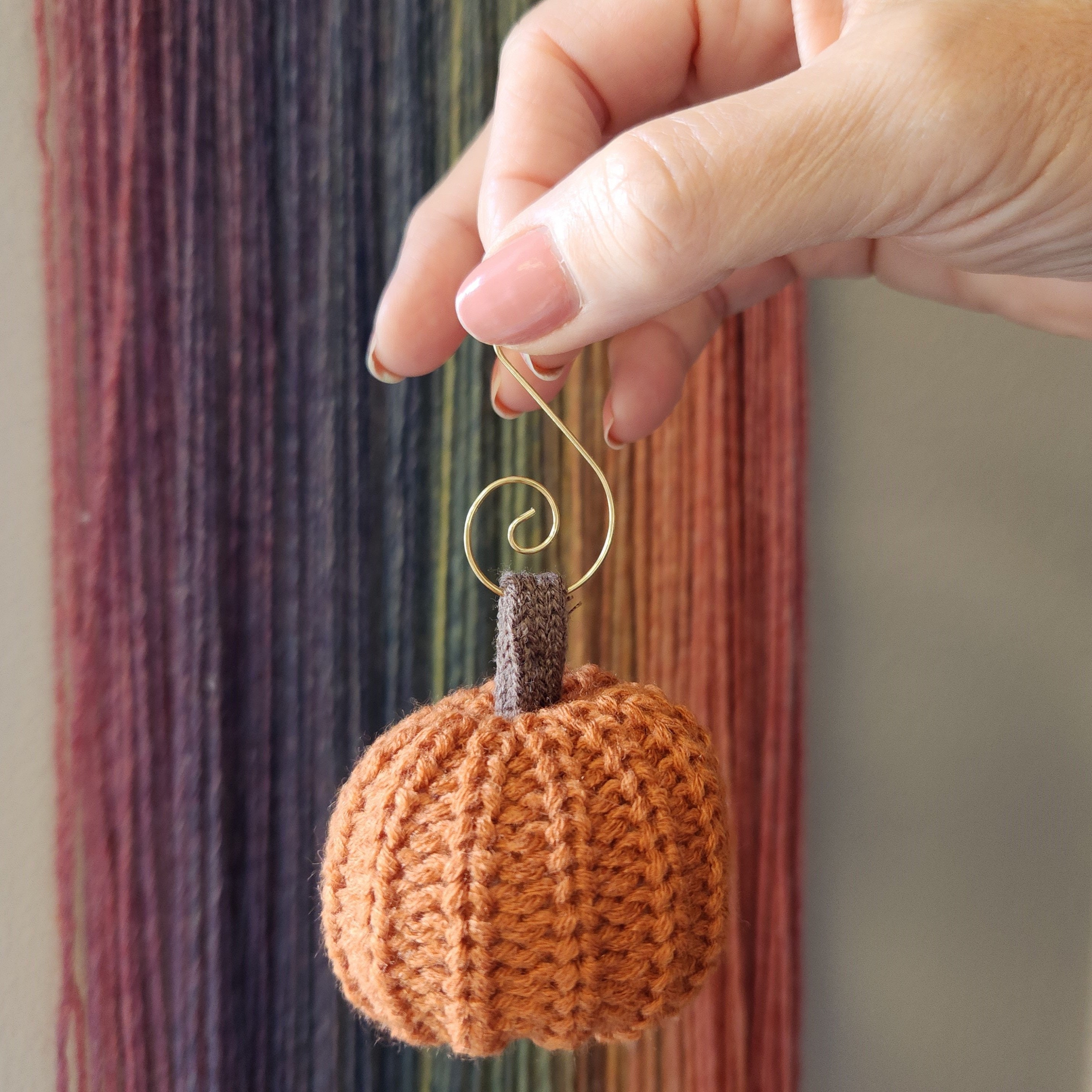 Set of 5 Knit Pumpkins | Cute Fall Decorations