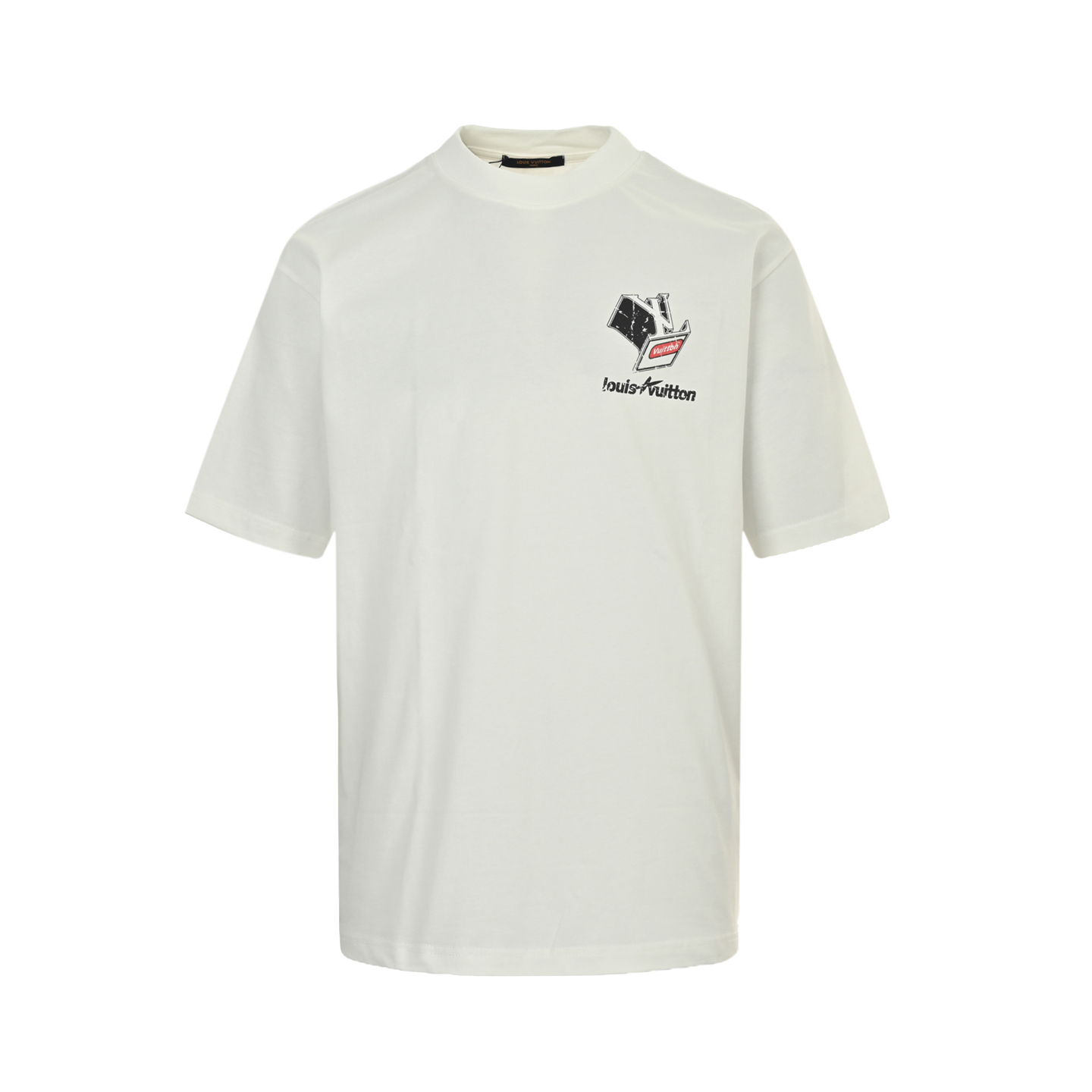 Louis Vuitton 25ss ripped print short sleeve