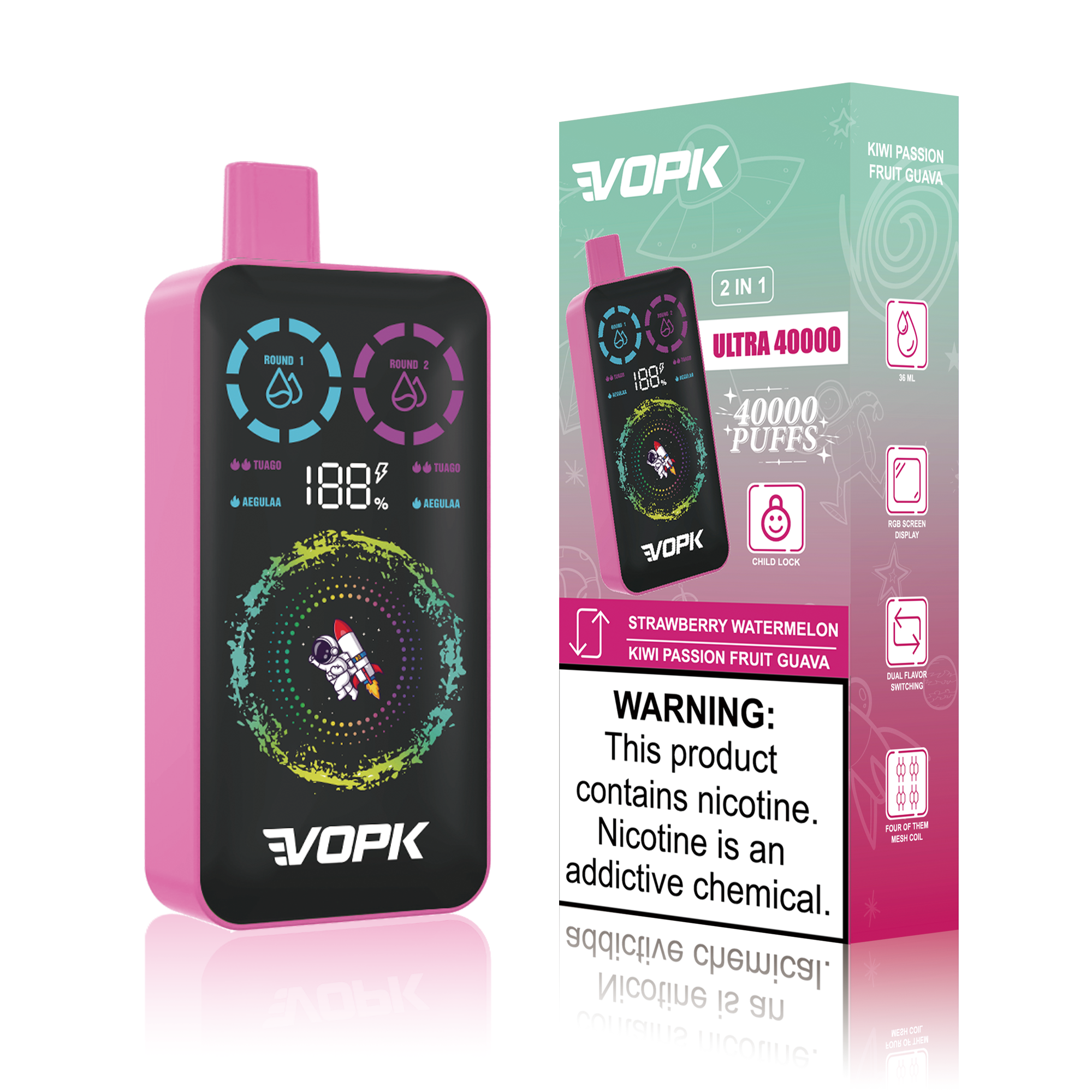 ULTRA 40000 Puffs - Double Taste Disposable Vape
