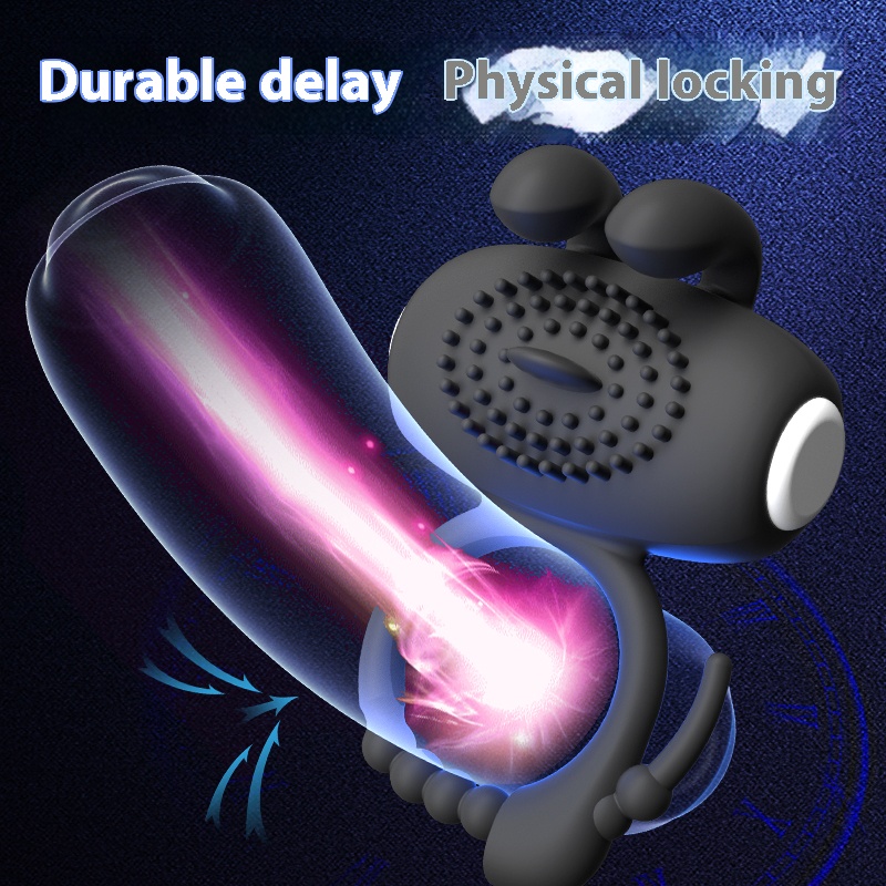 Lock Semen Ring To Delay Ejaculation - Rabbit Ear Version