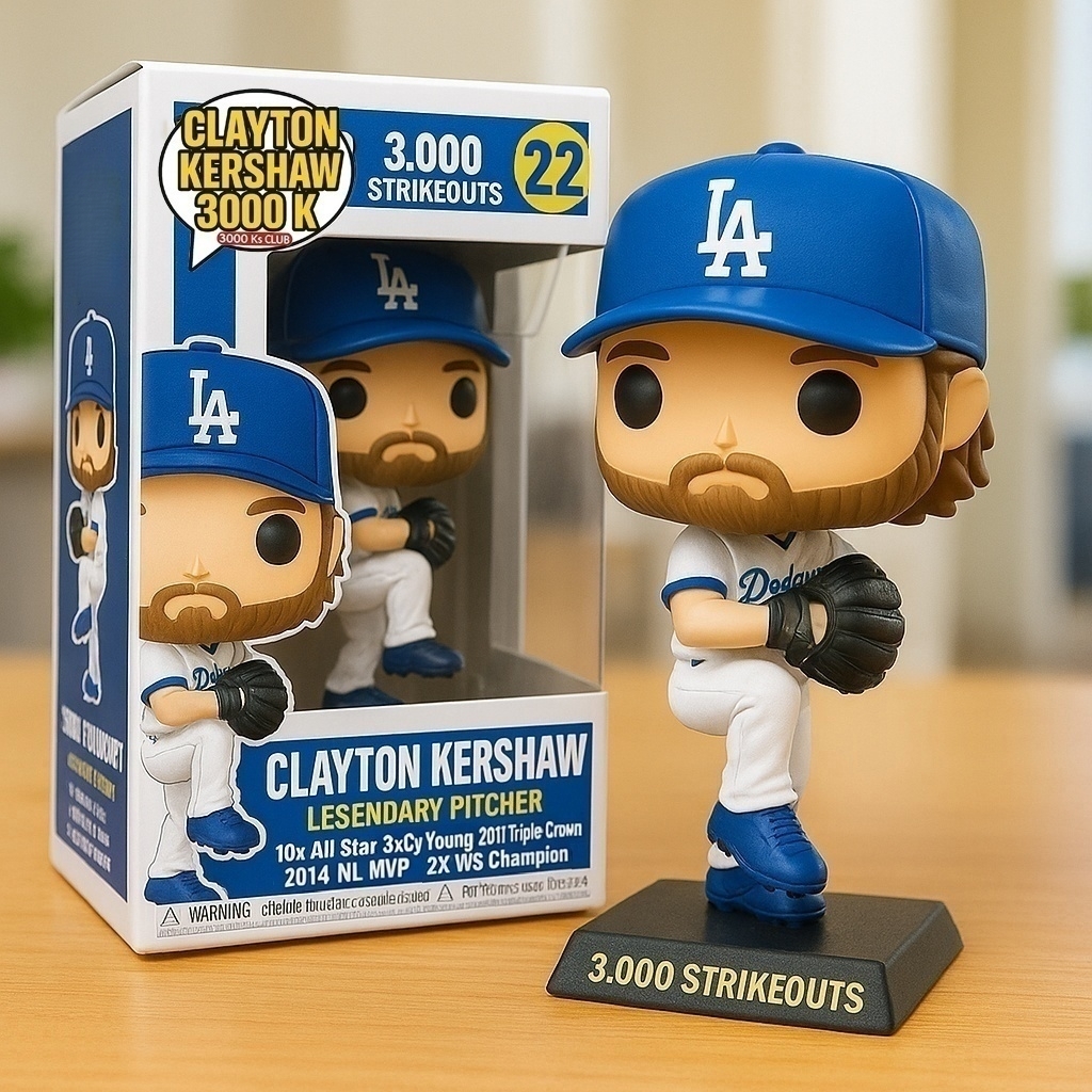 Clayton Kershaw 3000K Pop Figure
