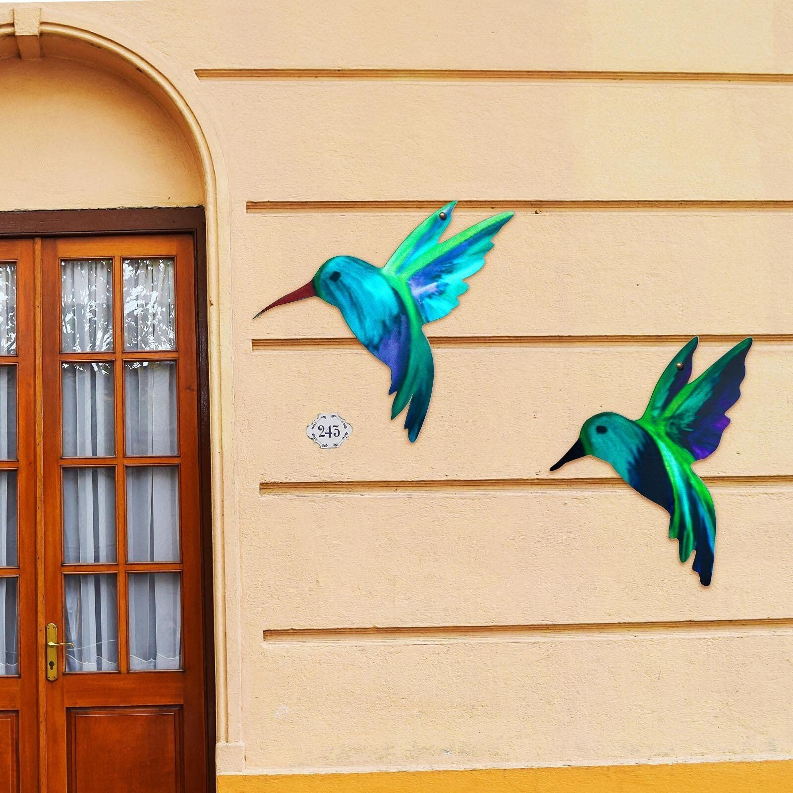 🐦Hand-made Hummingbirds Metal Art Yard Art 3D Appearance Sun Catching