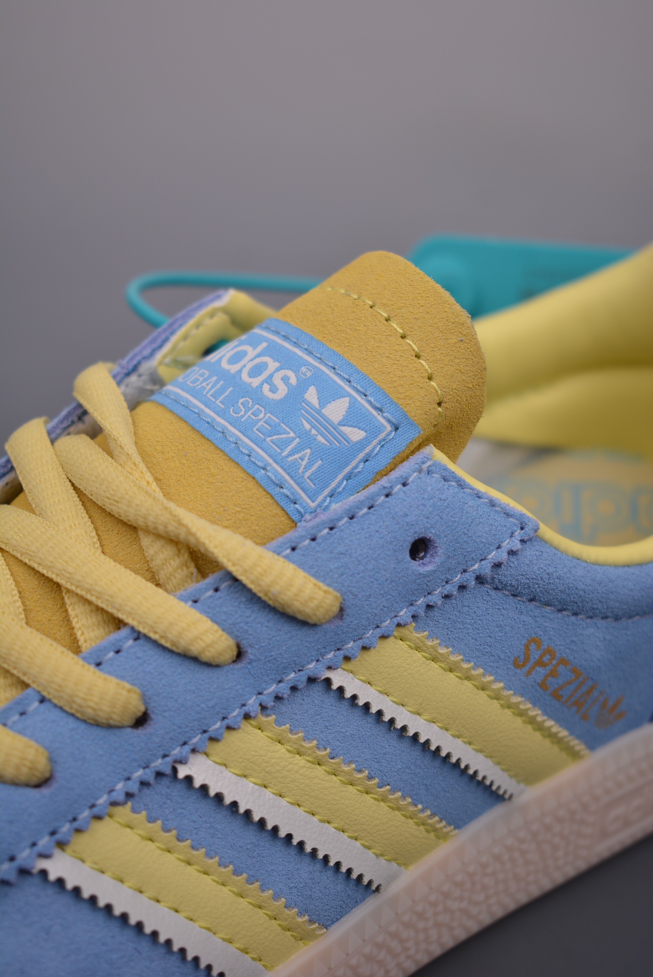 Adidas Originals Handball SPZL Light Blue and Yellow IG6276