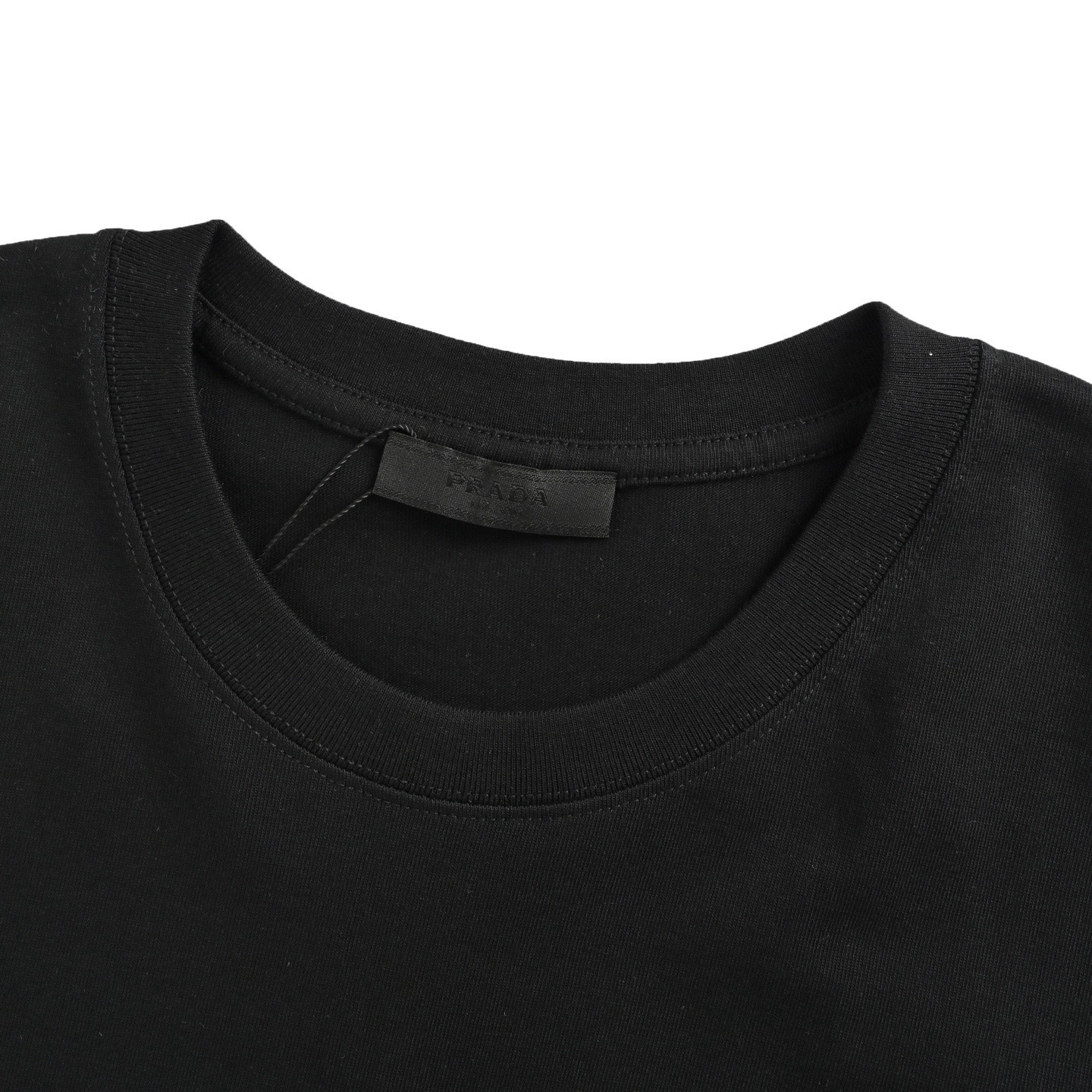 Prada 25ss hollow letter print logo short sleeve