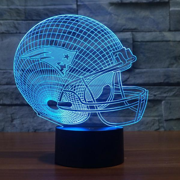 NEW ENGLAND PATRIOTS 3D LED LIGHT LAMP