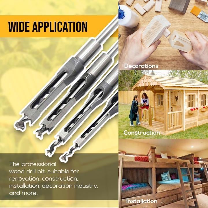 🔥Independence Day Promotion-[SAVE 50% OFF] (Set Of 4 SIZE)Square Wood Chisel-BUY 2 SETS GET 10% OFF & FREE SHIPPING