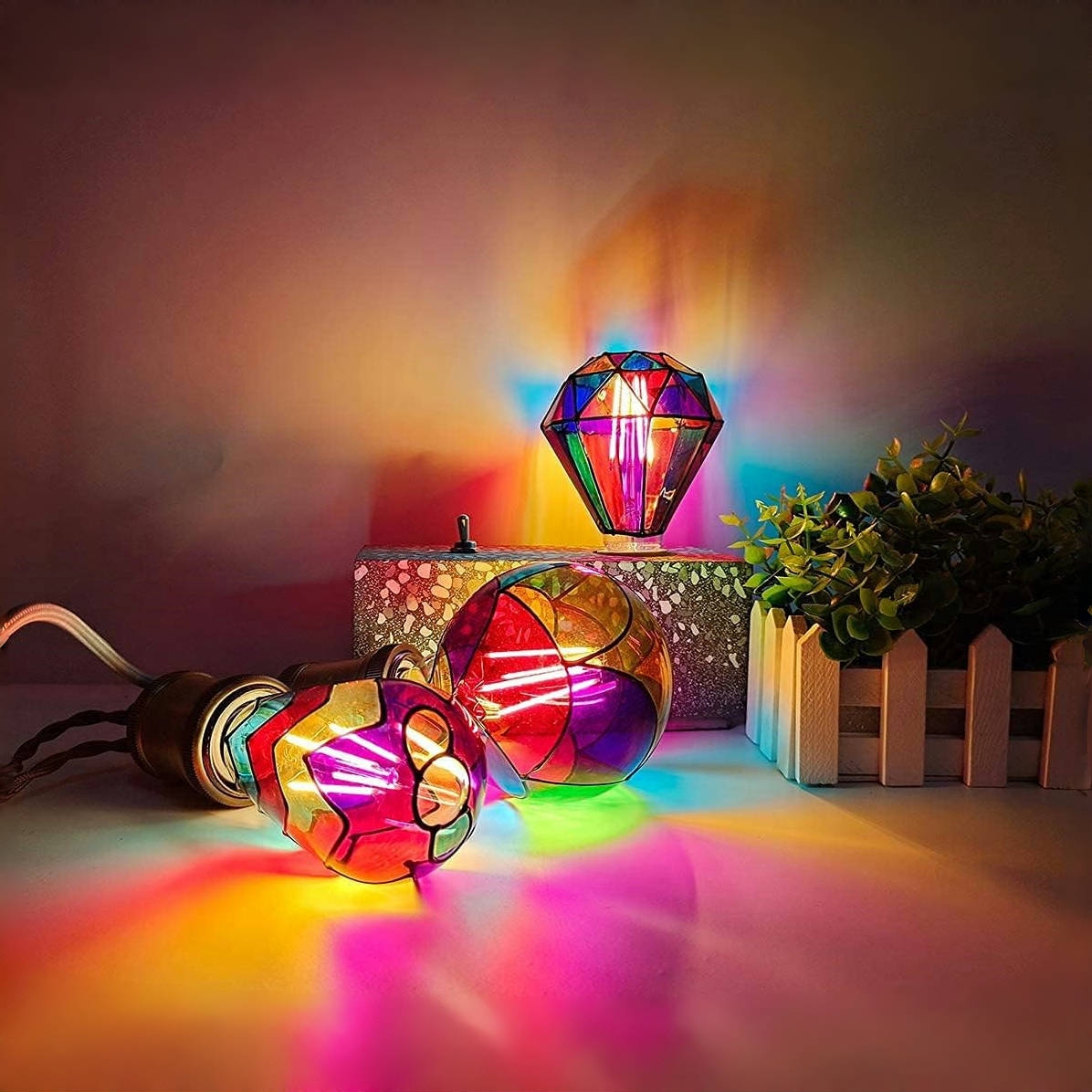 🔥ON SALE🔥Stained Glass LED Light Bulb
