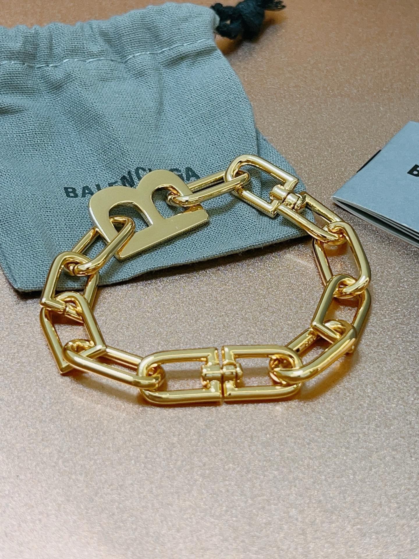 Balenciaga B chain bracelet
