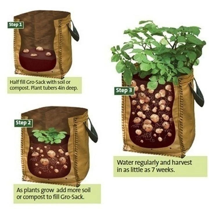 Christmas promotion buy 5 get 3 free - 50L Potato Grow Planter Container Bag