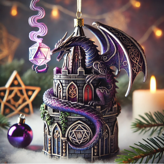 🐉D&D Dragon Christmas Ornament