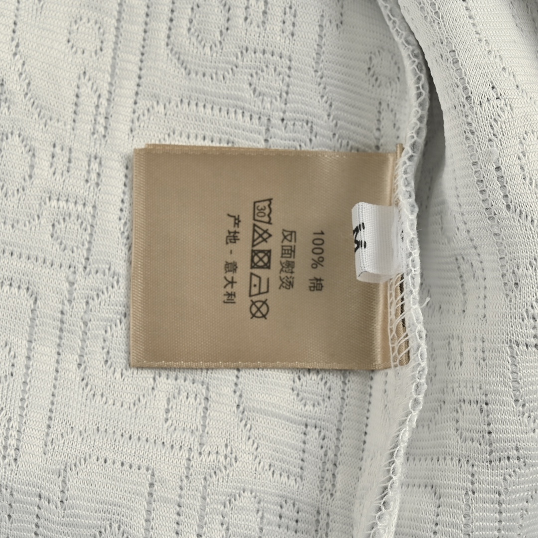 Dior 24ss full print monogram jacquard short sleeve