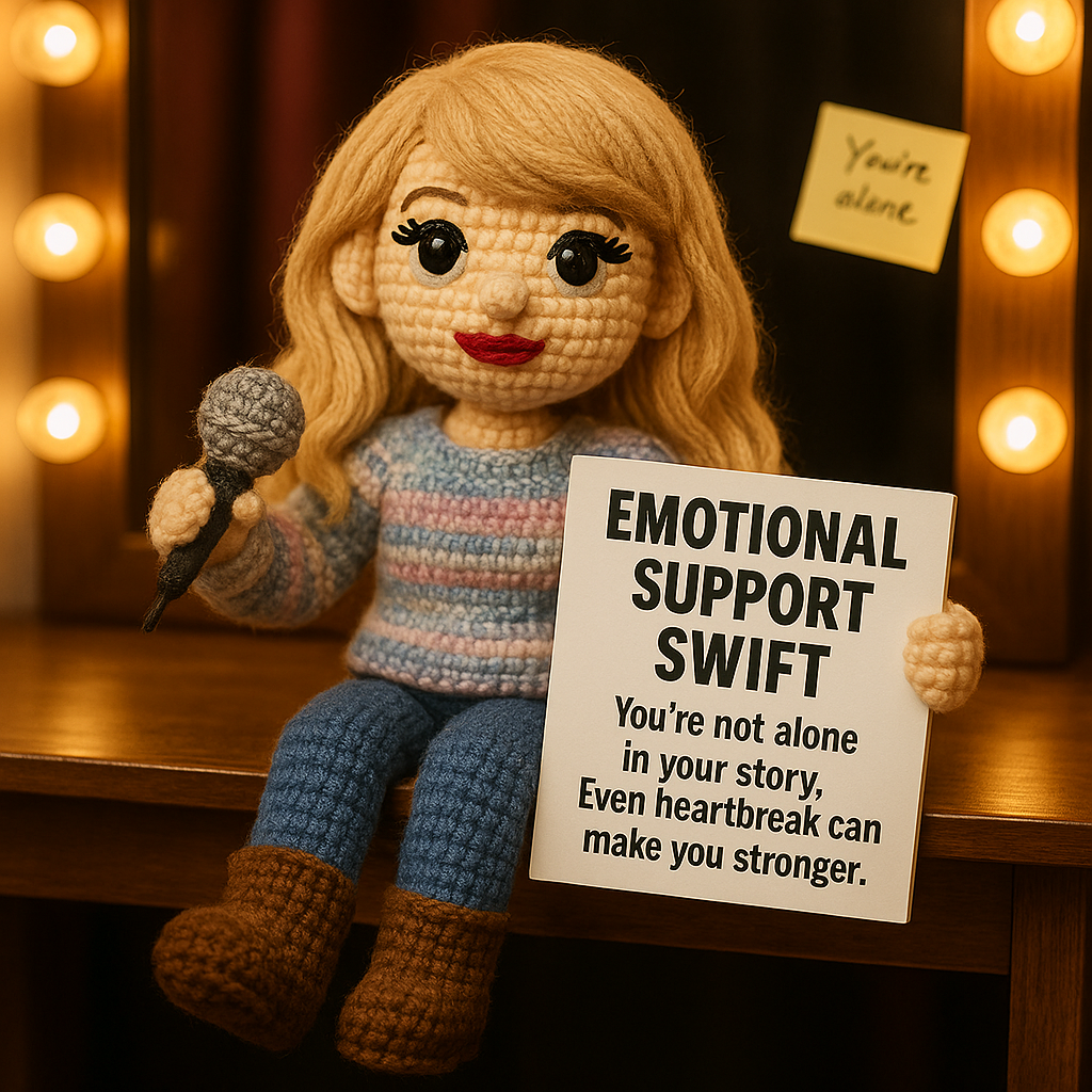 🌟 EMOTIONAL SUPPORT SWIFT Collection Knitted Dolls
