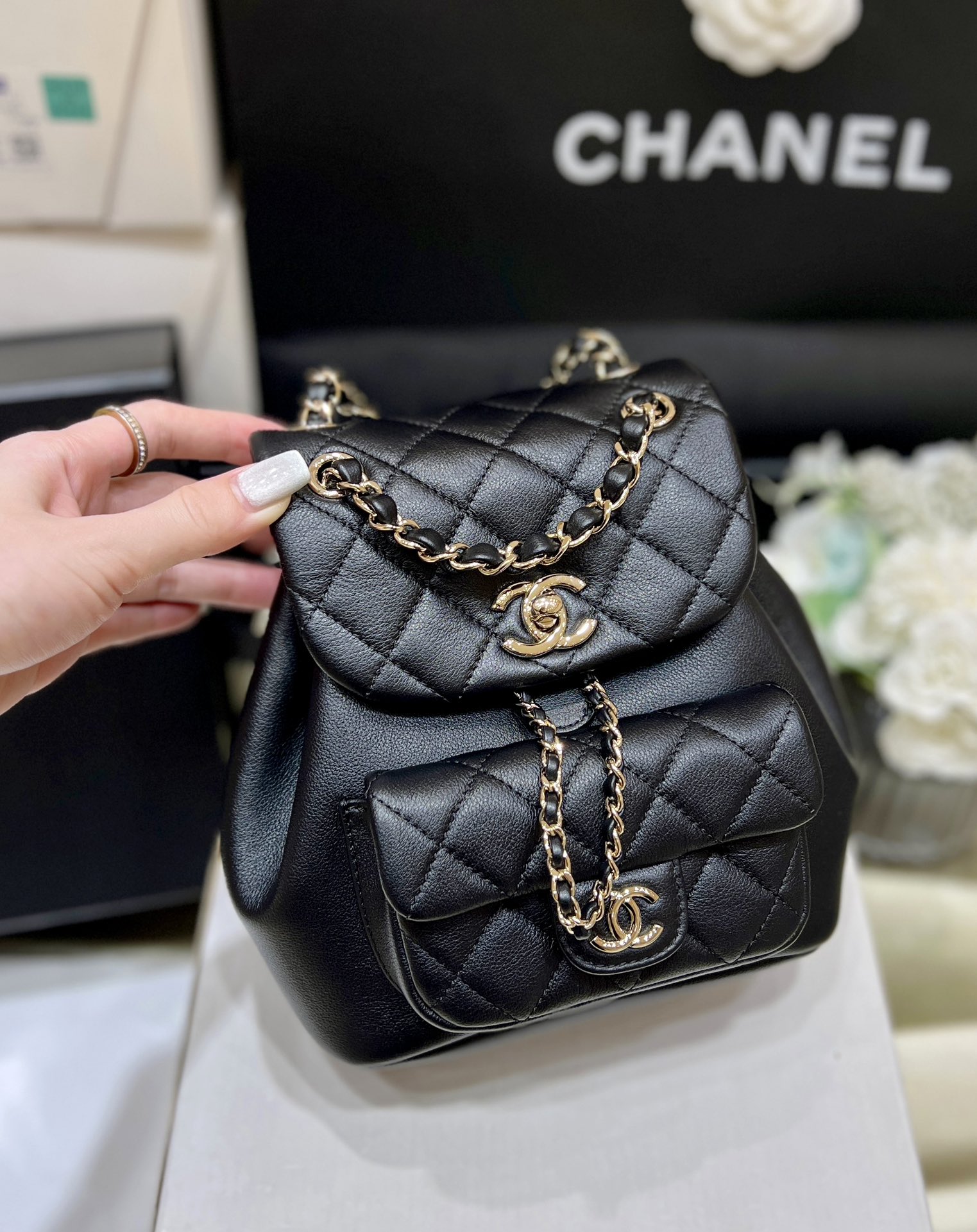 Chanel 24S duma small backpack AS2908